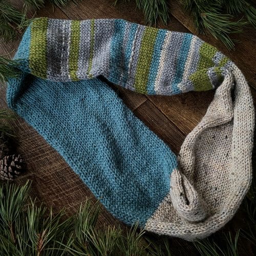 hand knit alpaca infinity scarf