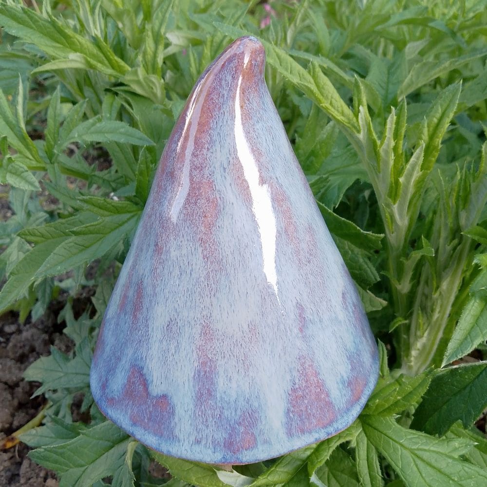Blue & Purple Ceramic Mushroom