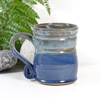 Blue Tolkien Stoneware Handmade Lord of the Rings Mug