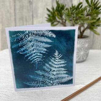 Fern card with plant