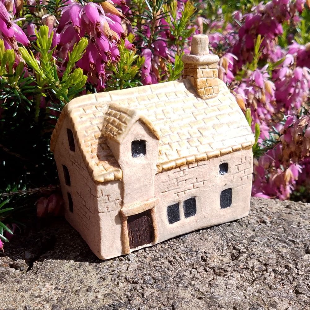 Miniature Ceramic House with Gable