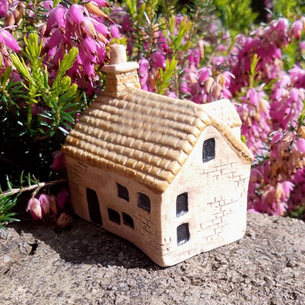 Miniature Ceramic House with Gable