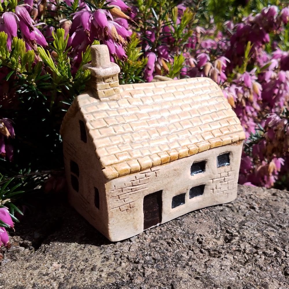 Miniature Ceramic House with Gable