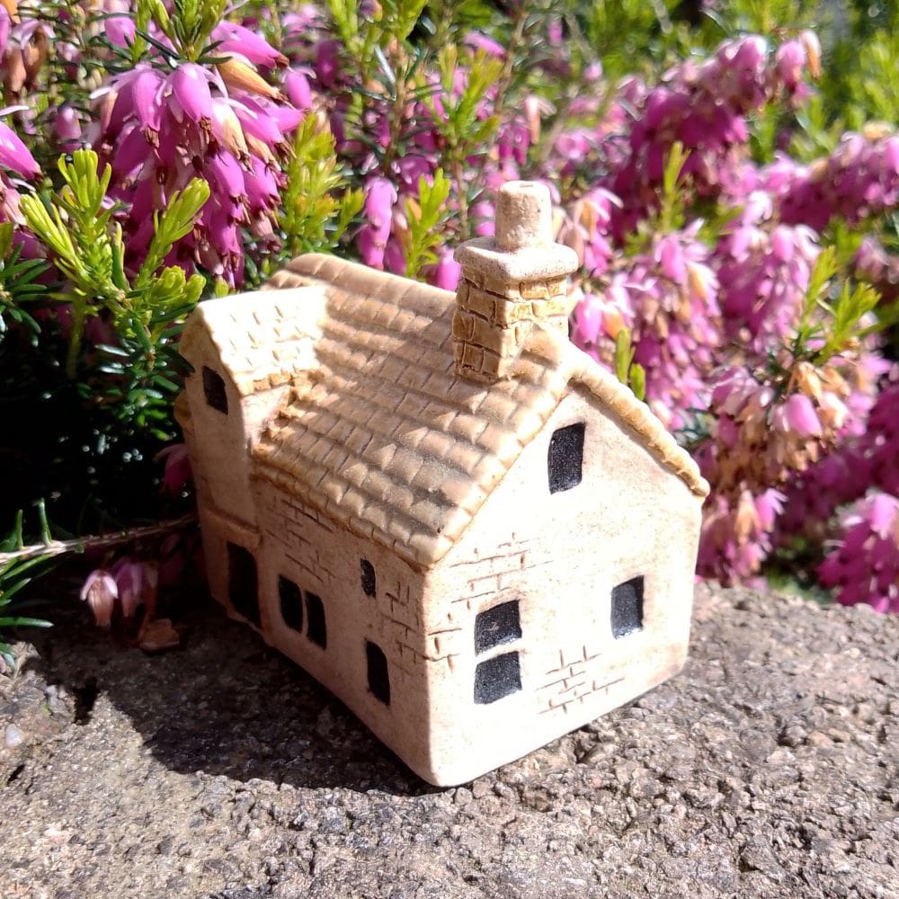 Miniature Ceramic House with Gable