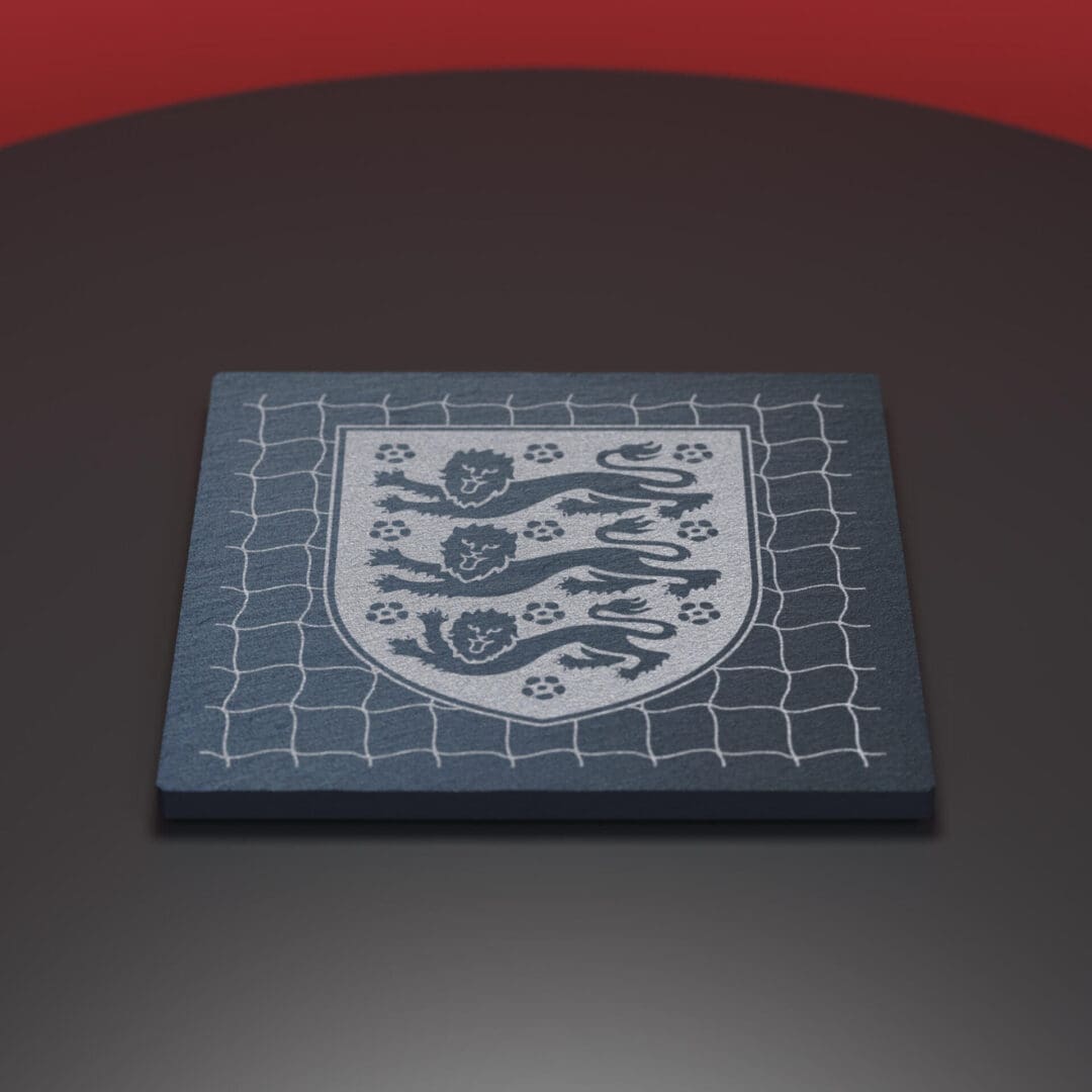 England Football Engraved Slate Coaster