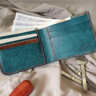 Lunar Moon Leather Bifold Wallet