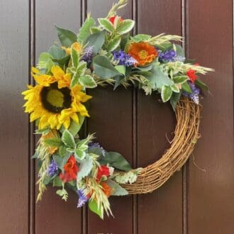 Sunflower-summer-front-door-wreath