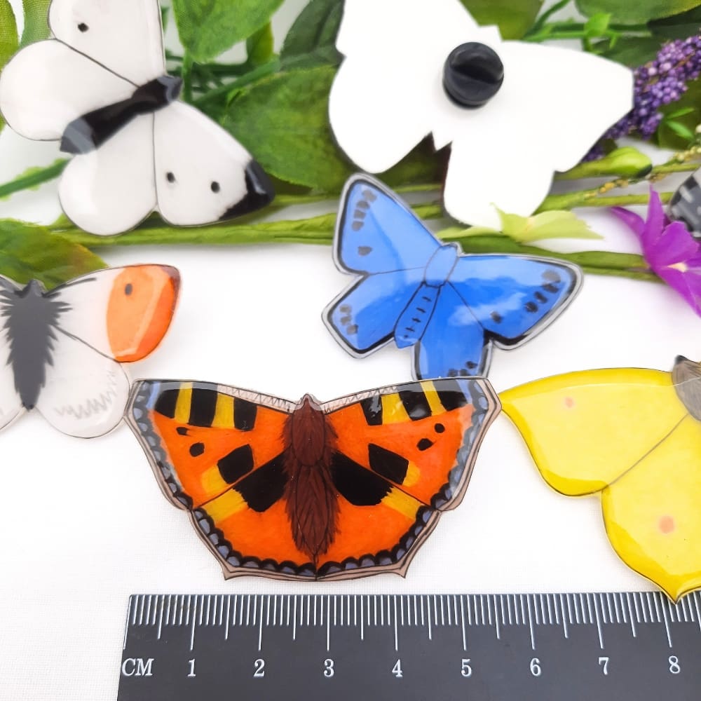 British butterfly brooches