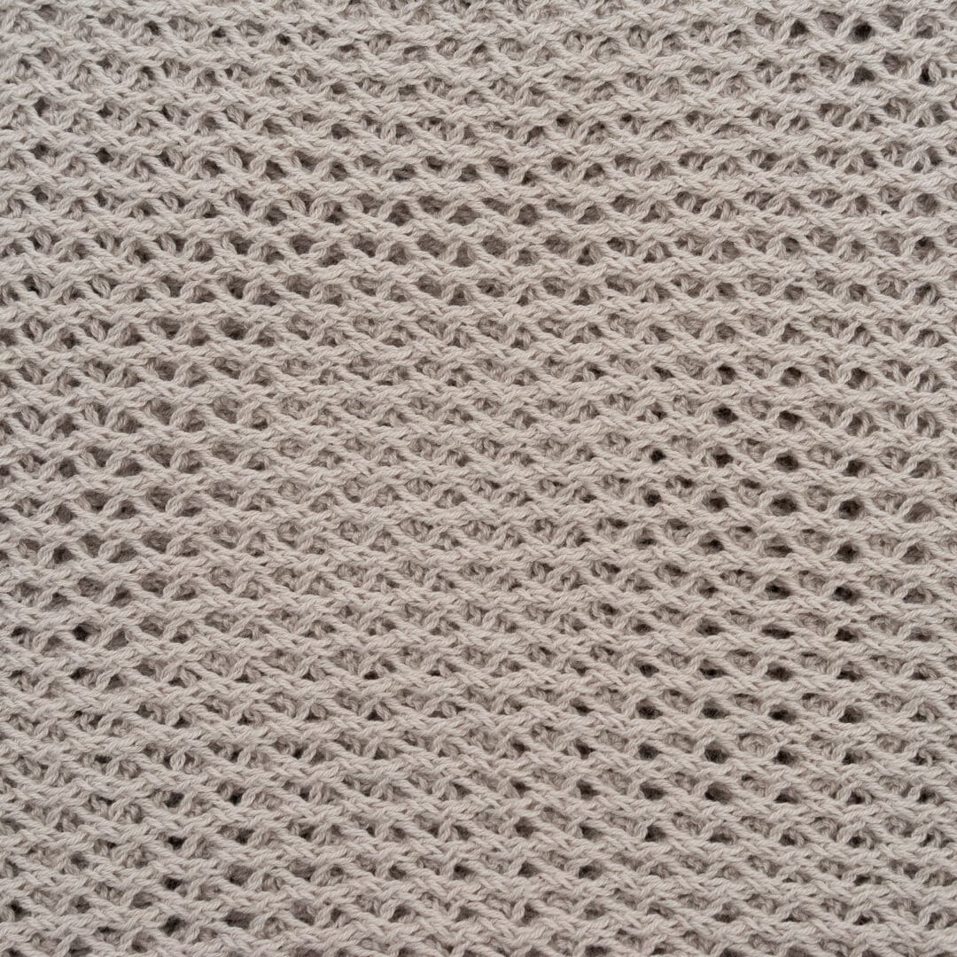 Pearl Grey Mesh Infinity Scarf Fabric