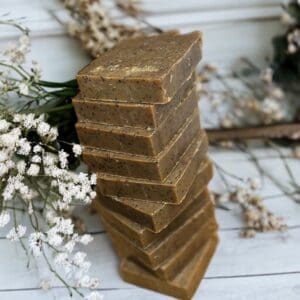 Soap coffee and coffee grounds exfoliating cold process