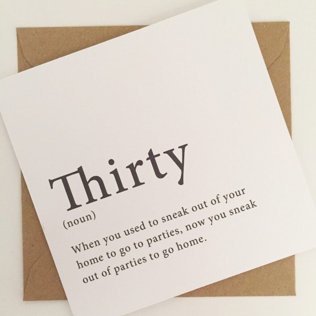 Funny 30th Birthday, Card for Daughter, Son, Boyfriend, Husband, Wife ...