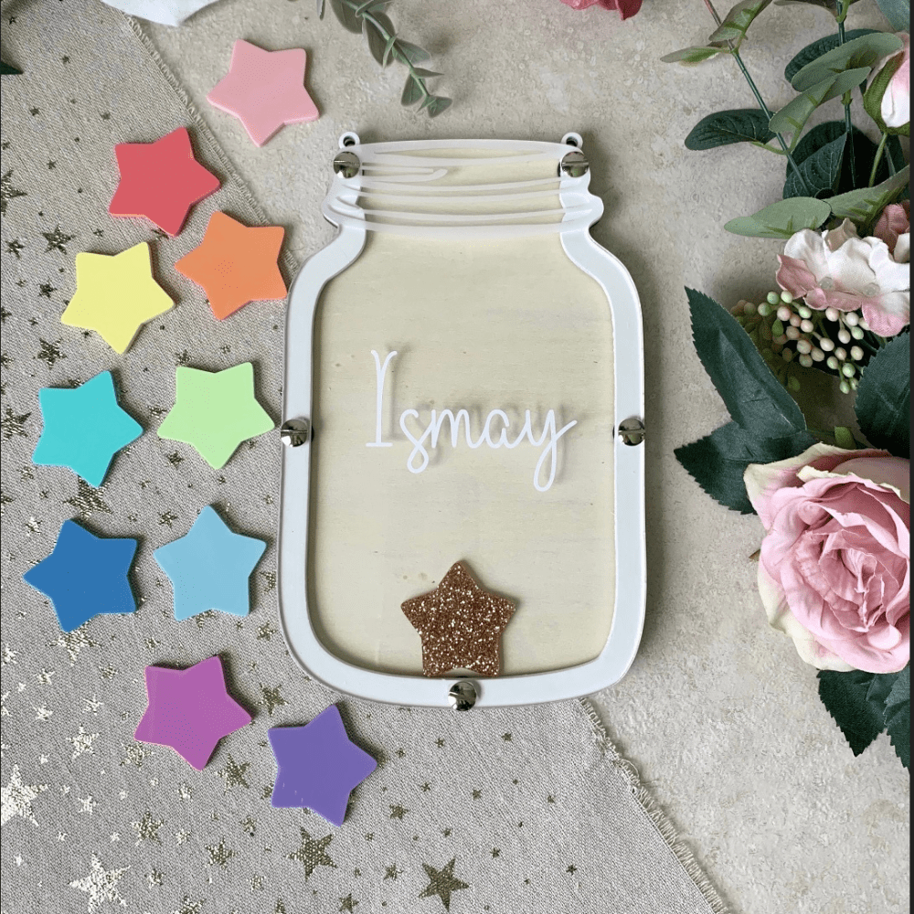 pastel reward jar personalised