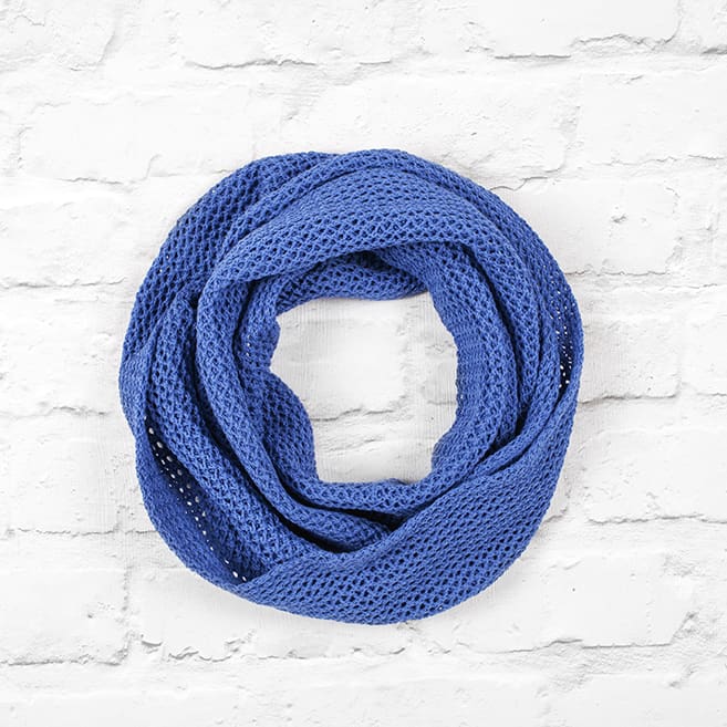 Denim_Blue Cotton Infinity Scarf