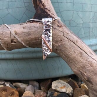 Silver-&-Copper-Rock-and-Ore-Necklace