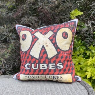 Vintage advertising Oxo Cube cushion cover