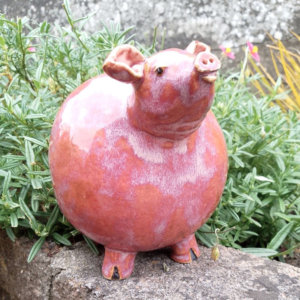 Roly Poly Ceramic Pig