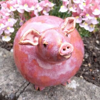 Roly Poly Ceramic Pig