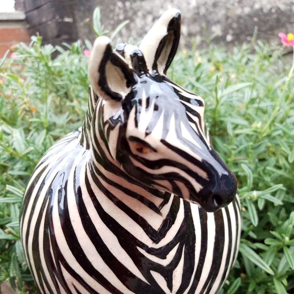 Roly Poly Ceramic Zebra