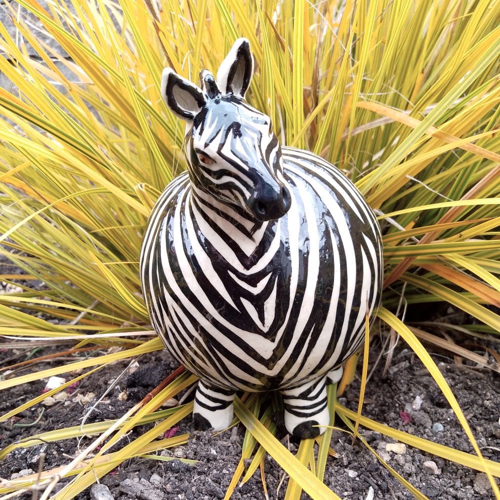 Roly Poly Ceramic Zebra