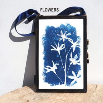 cyanotype min rectangle flowers