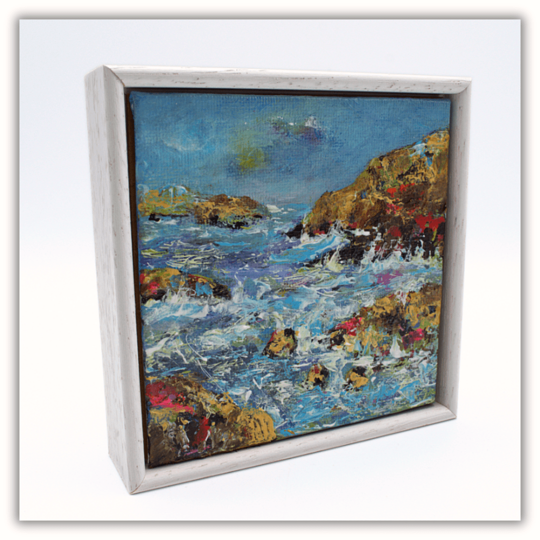 An original small seascape painting.