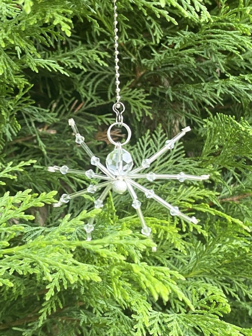 crystal spider suncatcher