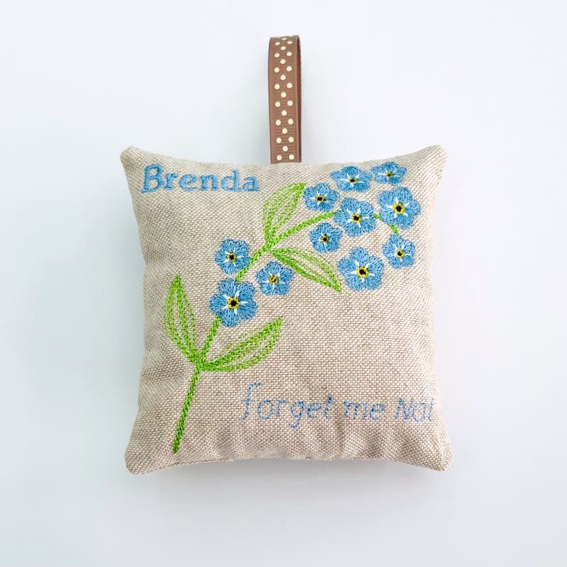 Forget Me Not Lavender Bag Personalised