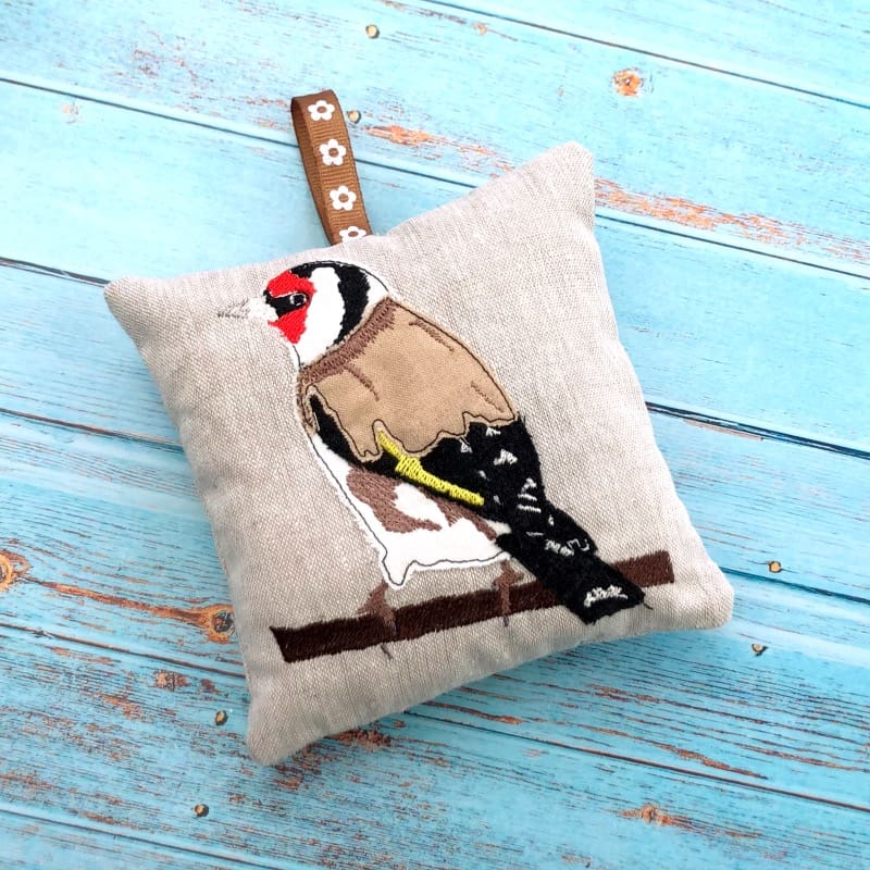 Goldfinch Lavender Bag Personalised Gift Garden Birds