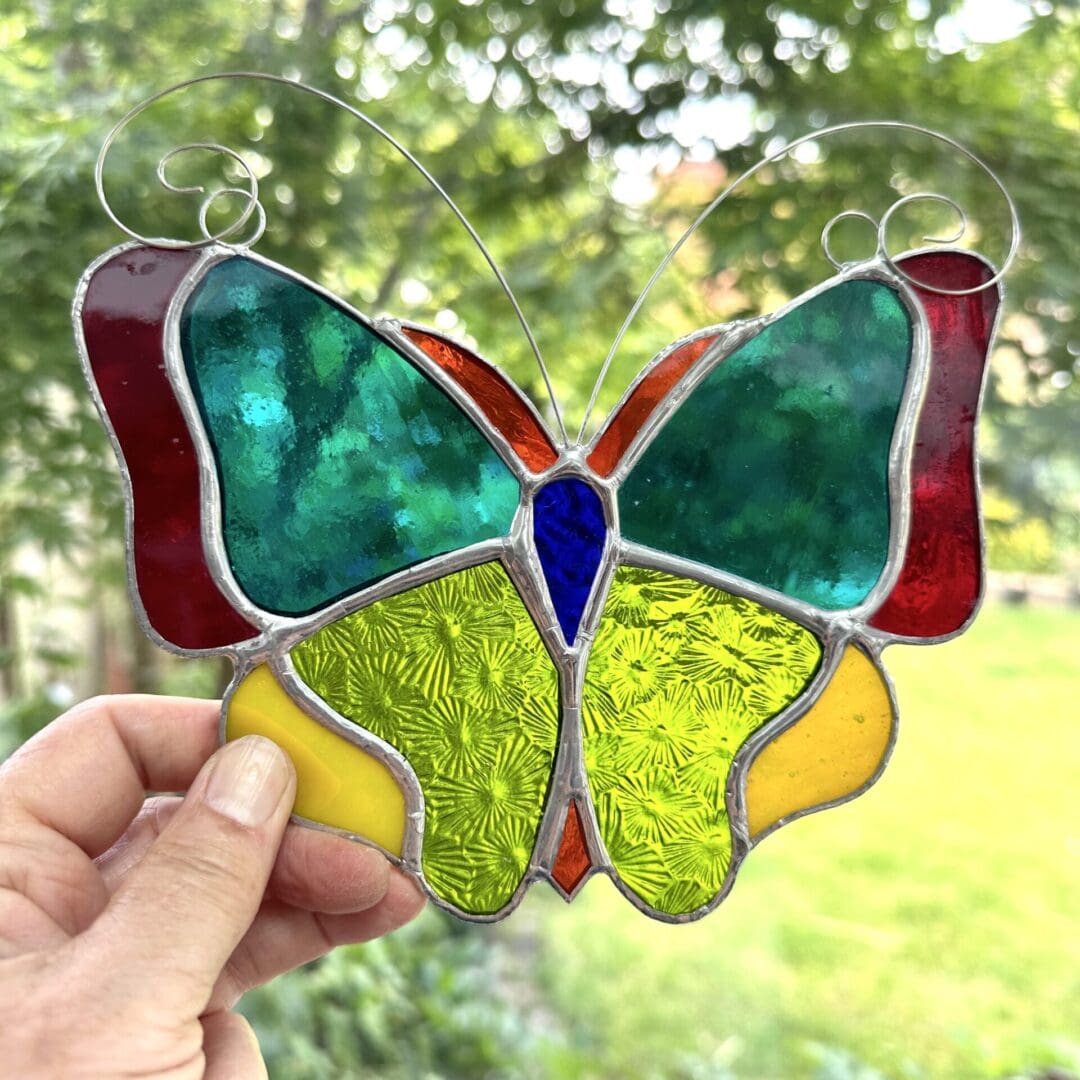 Stained glass butterfly