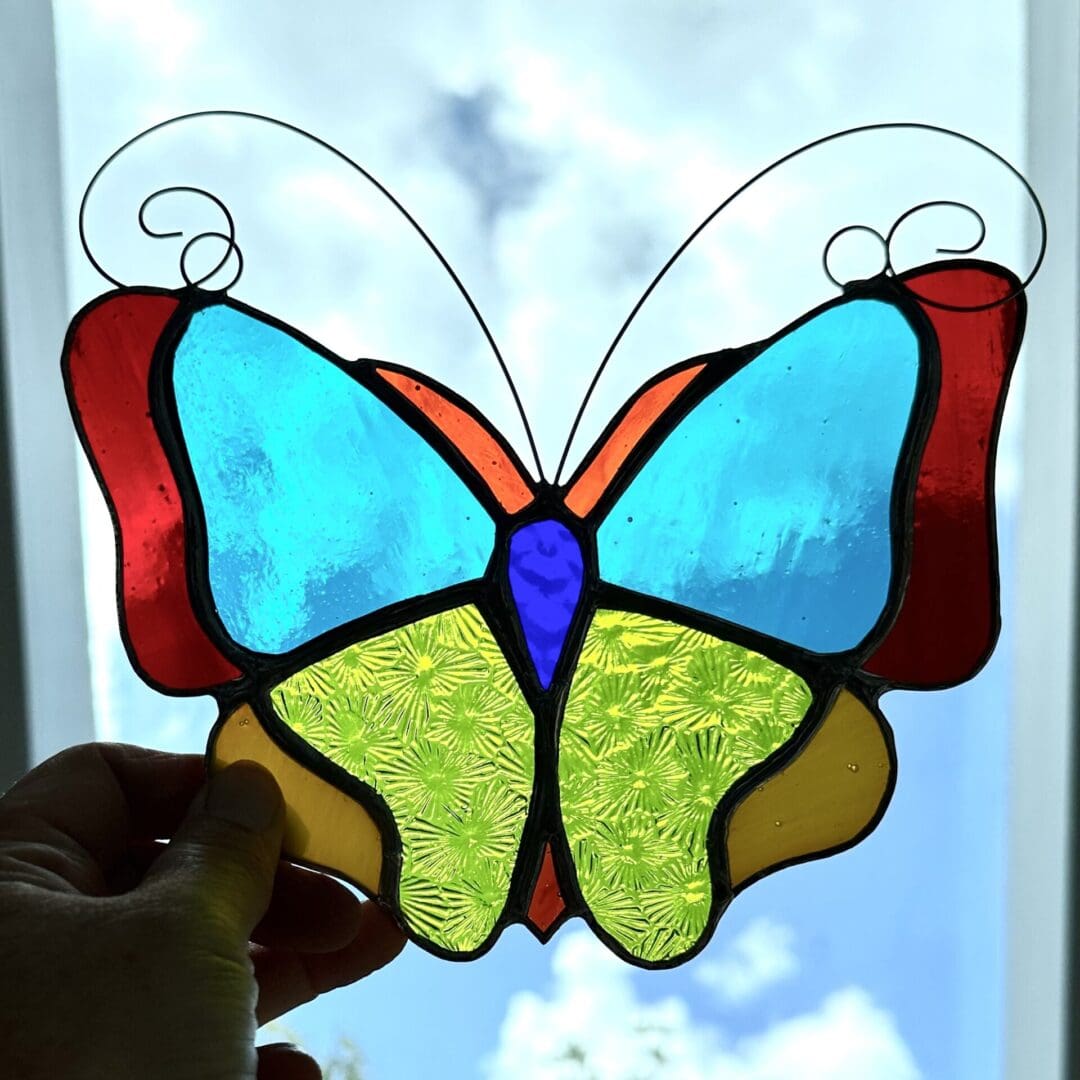 Stained glass butterfly