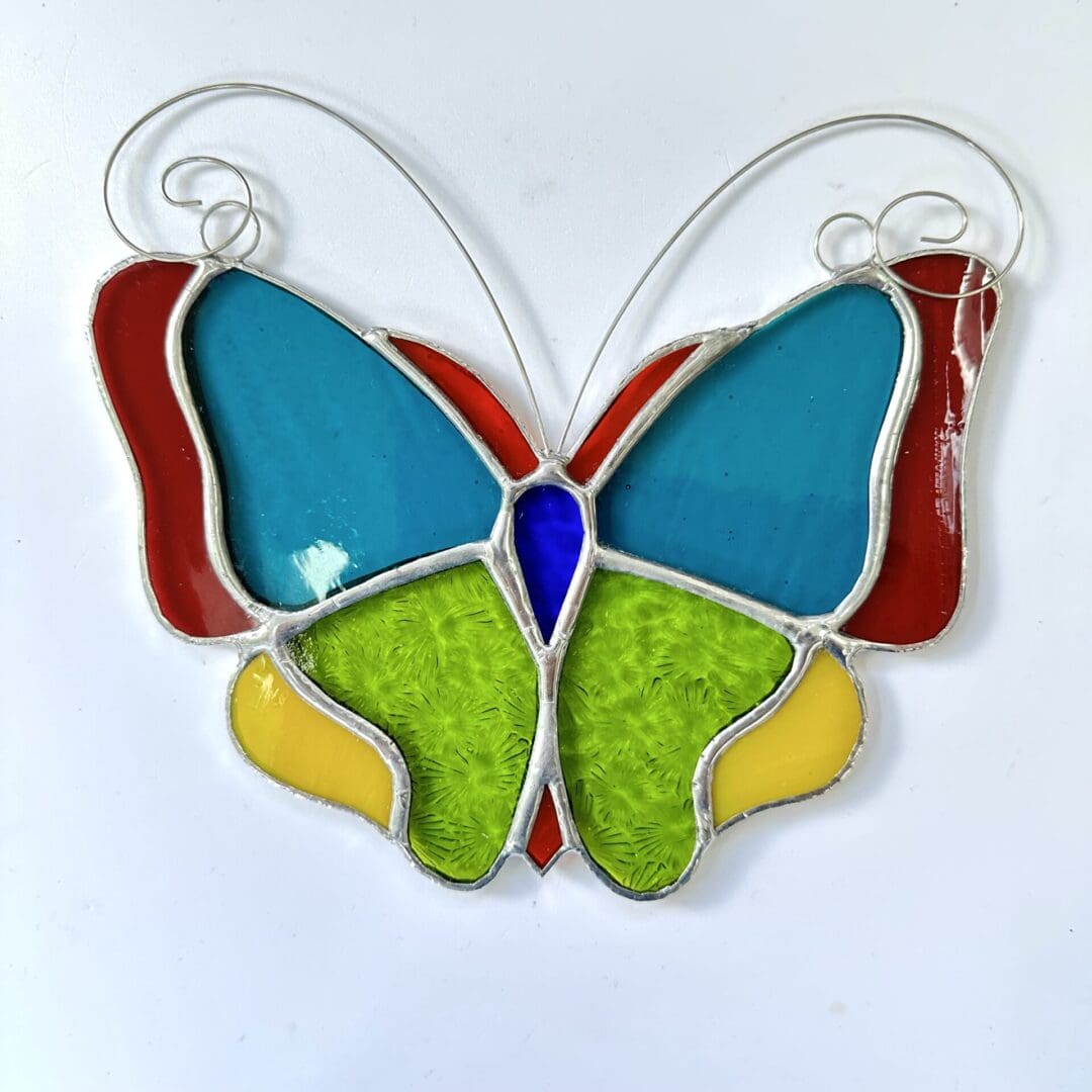 Stained glass butterfly