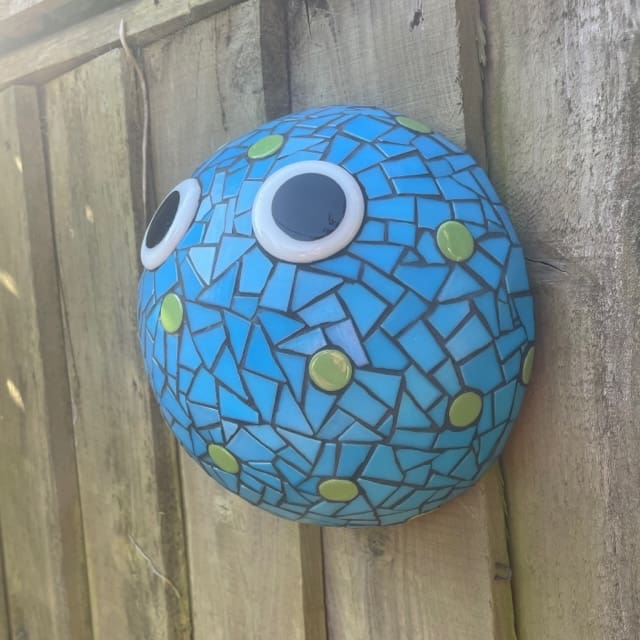 googly eyed mosaic monster