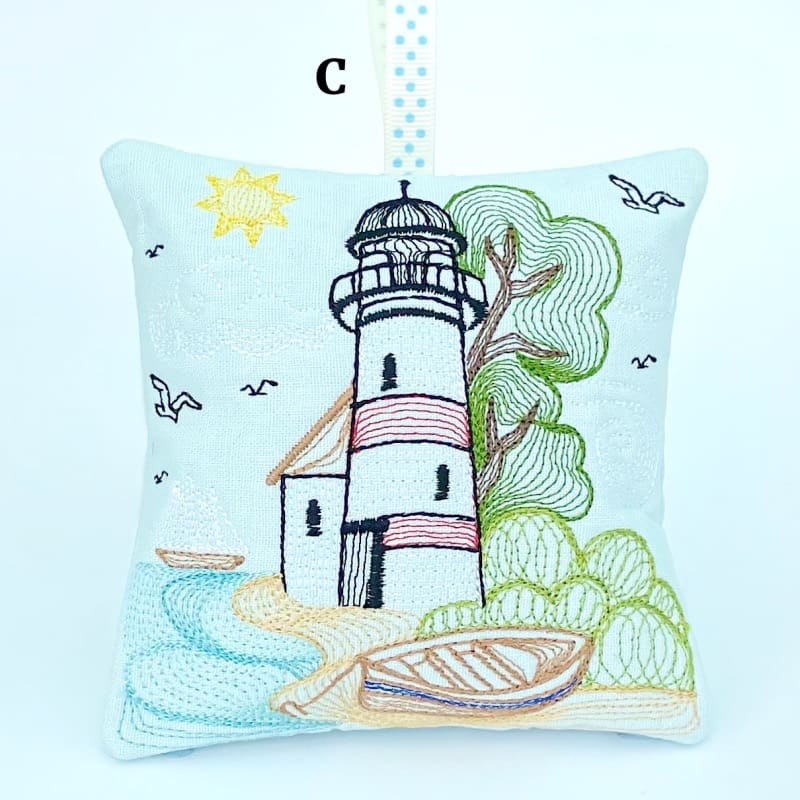 Lighthouse Beach Seaside Lavender Bag C