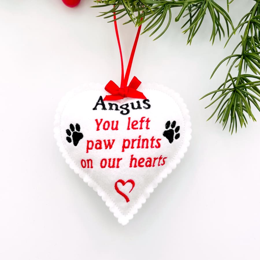 Pet Memorial Heart Personalised Gifts