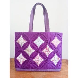 Purple patchwork bag