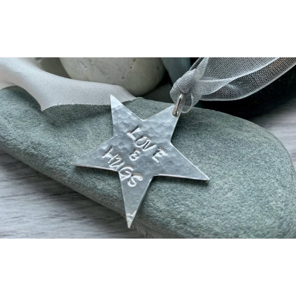 loving message silver memory star twinkly star