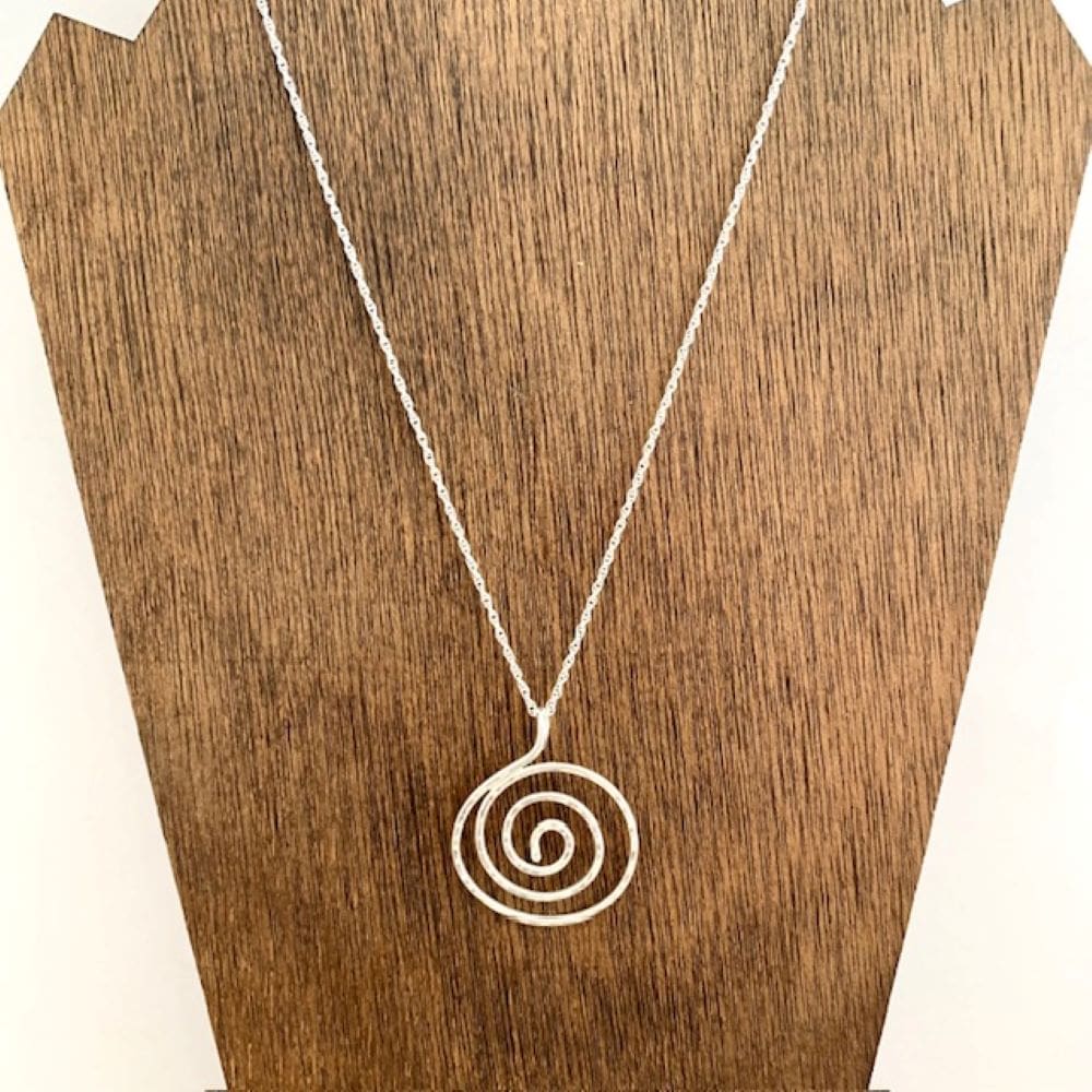 Sterling Silver Celtic Style Spiral Necklace