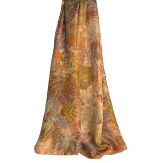 autumn-woodland-silk-twill-scarf-botanically-printed-leaf-marian-may-textile-art