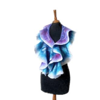 cascade-ruffled-scarf-handmade-felt-teal-purple-marian-may-textile-art-IMG_9747