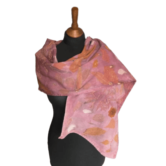 pink-russet-cotton-scarf-organic-leaf-prints-marian-may-textile-art-23701