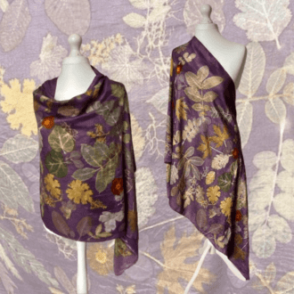 prince-of-the-forest-purple-leaf-printed-silk-shawl-marian-may-textile-art