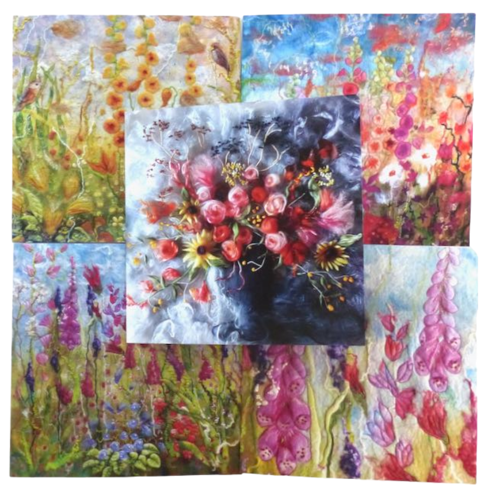 Floral Collection Cards from Original Felt Pictures - The British Craft ...