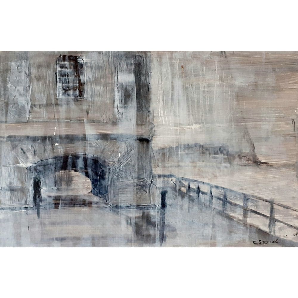 mixed media painting royal william yard plymouth