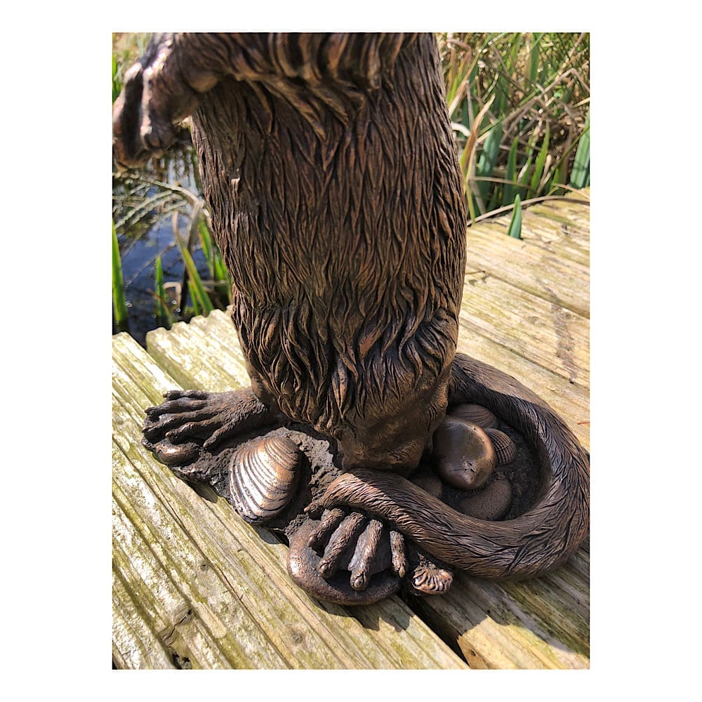 Otter sculpture