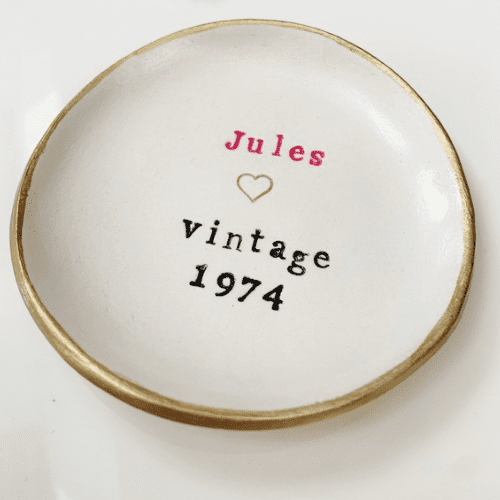 personalised ring dish