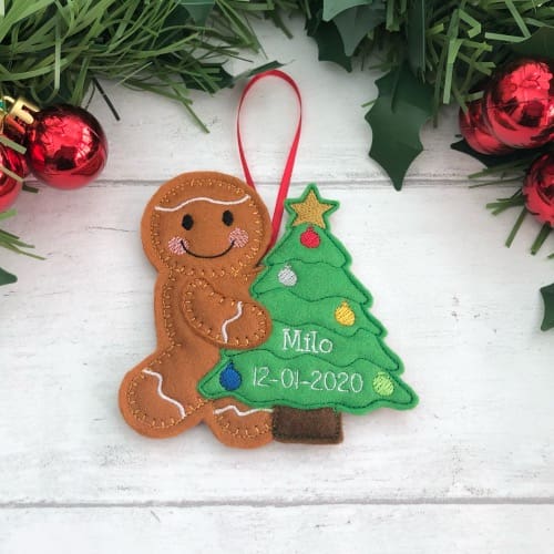 Christmas Gingerbread Christmas Tree Hanging Decorations