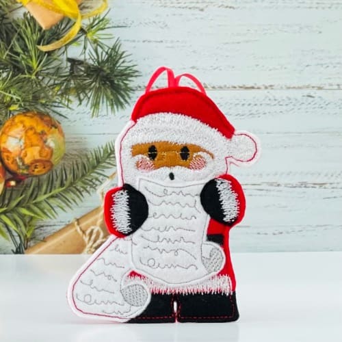 Christmas Gingerbread Santa List Hanging Decorations