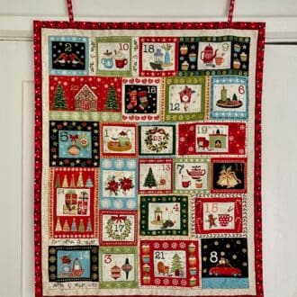 Cosy fabric advent calendar