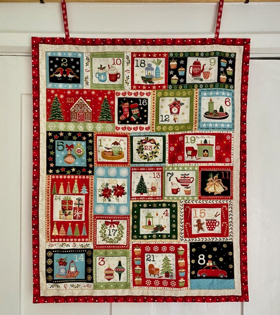 Cosy fabric advent calendar