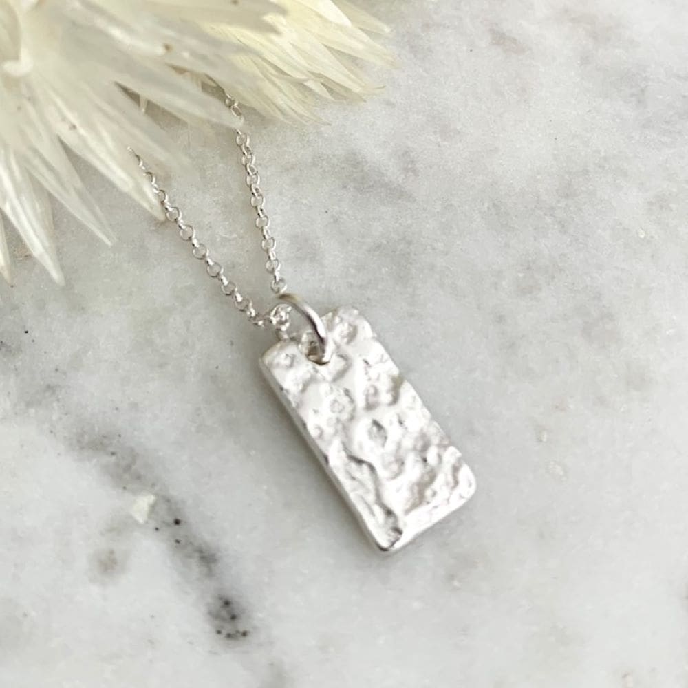 Fine Silver Little Bar Necklace